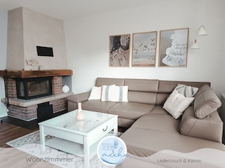 Ferienhaus Teich und meehr - Wohnzimmer