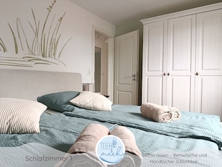 Ferienhaus Teich und meehr - Schlafzimmer 1