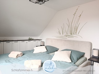 Ferienhaus Teich und meehr - Schlafzimmer 1