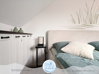 Ferienhaus Teich und meehr - Schlafzimmer 1