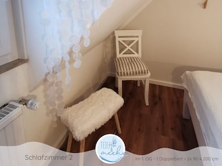 Ferienhaus Teich und meehr - Schlafzimmer 2