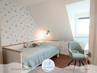 Ferienhaus Teich und meehr - Schlafzimmer 3