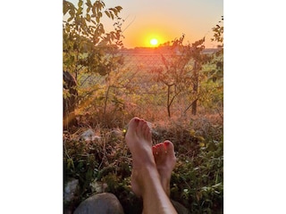 Sonnenuntergang am UnserGüsterHaus