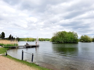 Privatstrand mit Steg