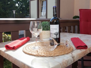 Und abends eine gemütlichen Drink auf dem Balkon