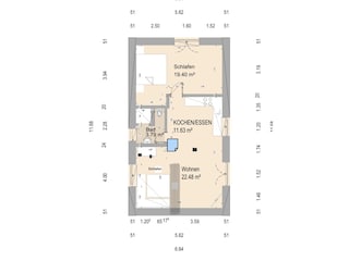Maison de vacances Afete Plan d'étage 33