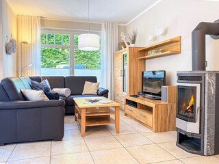 Wohnbereich mit Kamin