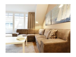 Papillon Whg. 9/7, Silbermöwe - Blick auf den gemütlichen Wohnbereich