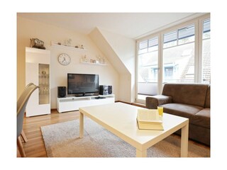 Papillon Whg. 9/7, Silbermöwe - Blick vom Sofa auf den TV