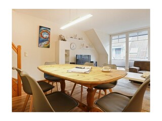 Papillon Whg. 9/7, Silbermöwe - Blick auf den offenen Essbereich