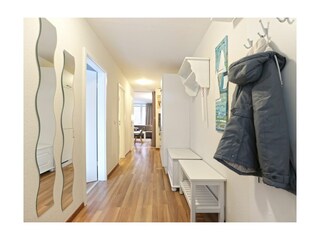 Papillon Whg. 9/7, Silbermöwe - Blick vom Eingang in die Wohnung