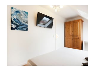 Papillon Whg. 9/7, Silbermöwe - Blick in das Schlafzimmer (oben rechts) 3.TV