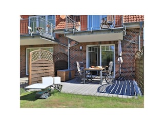 Ostseegarten - Blick auf die schöne Terrasse