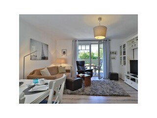 Ostseegarten - Blick auf den offenen Wohn-/ Essbereich