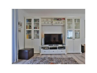 Ostseegarten - Blick vom Sofa auf den TV