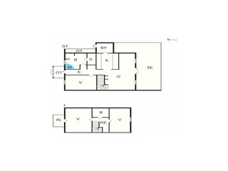 Vakantiehuis Brenderup Grondplan 38