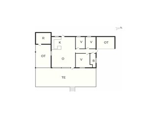 Vakantiehuis Spodsbjerg Grondplan 21