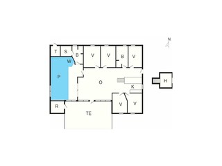 Vakantiehuis Købingsmark Grondplan 23