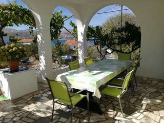 Apartamento Arbanija Grabación al aire libre 2
