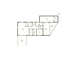 Vakantiehuis Farsø Grondplan 24