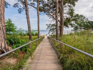 Directly opposite the beach with your own beach chair!