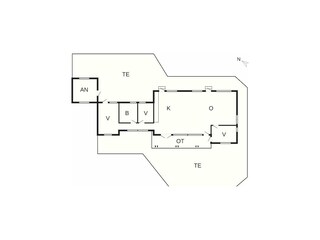 Vakantiehuis Vejby Strand Grondplan 23