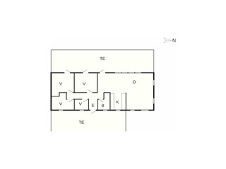 Vakantiehuis Glesborg Grondplan 23