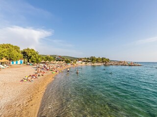 herrliche Sandstrände in Punat auf der Insel Krk