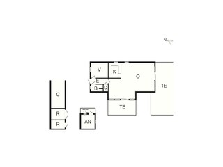 Vakantiehuis Kulhuse Grondplan 25