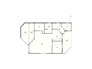 Vakantiehuis Udsholt Strand Grondplan 21