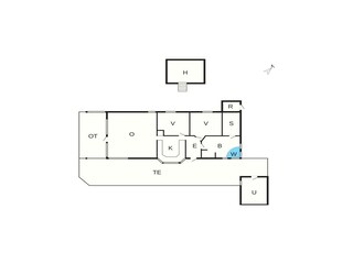 Vakantiehuis Fanø Bad Grondplan 22