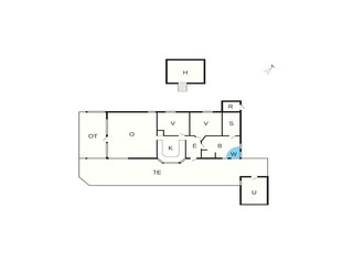 Vakantiehuis Fanø Bad Grondplan 22