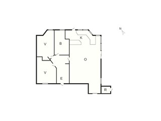 Vakantiehuis Juelsminde Grondplan 49