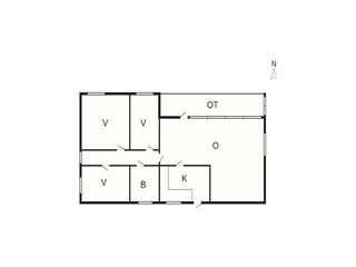 Vakantiehuis Odder Grondplan 21