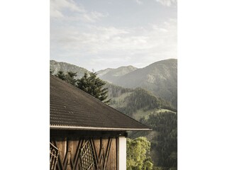 Blick vom Zalnerhof auf die umliegenden Berge