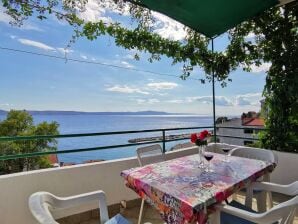 Two bedroom apartment with balcony and sea view Živogošće - Porat, Makarska A-16289-d