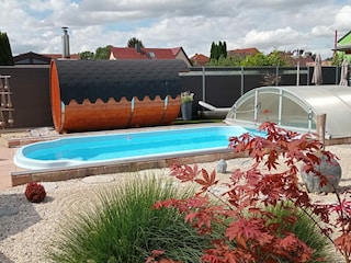 Pool für alle 3 Ferienhäuser