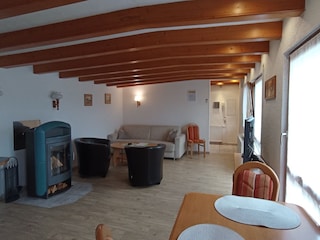 Wohnbereich mit Schlafsofa