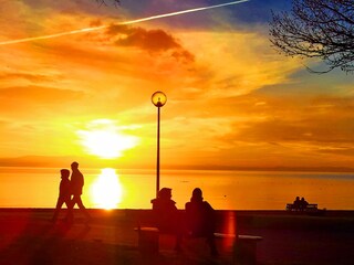 Sonnenuntergang am See