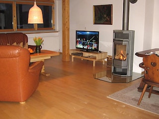 Wohnbereich mit Kaminofen