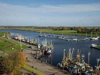 Vogelperspektive Hafen Greetsiel