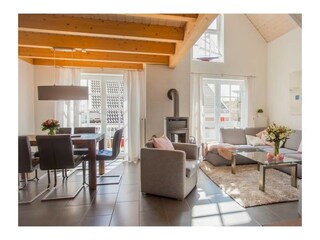 Wohn -/Essbereich mit Kaminofen