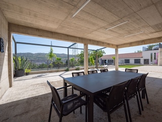 second dining area, next to the traditional bbq