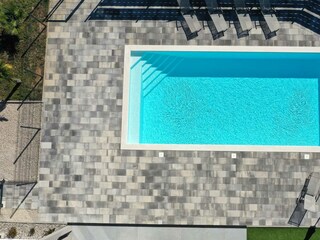 Bird view on the outdoor area