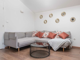 living area on the first floor