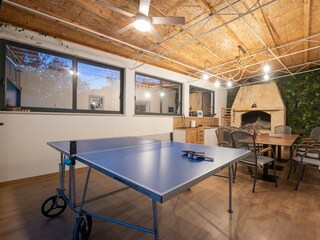 table tenis in the summer kitchen