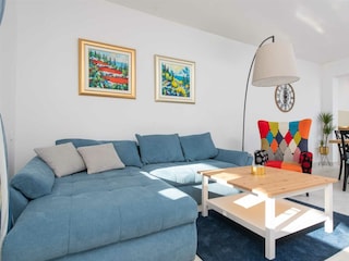 An open-plan living and dining area