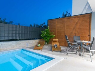 Evenings by the pool.