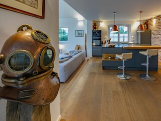 Wohnzimmer und Küche