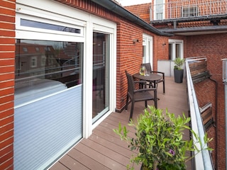 Südbalkon Richtung Watt